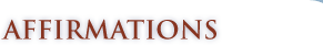 Positive Affirmations