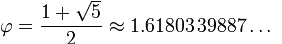 Golden Ratio 1.618